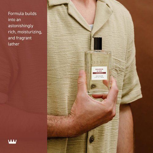 Cremo Cologne For Men - Bourbon & Oak Mens Cologne Spray, A Sophisticated Blend of Distiller’s Spice, Fine Bourbon and White Oak, Multi-Layered Signature Men's Fragrances, 3.4 Fl Oz