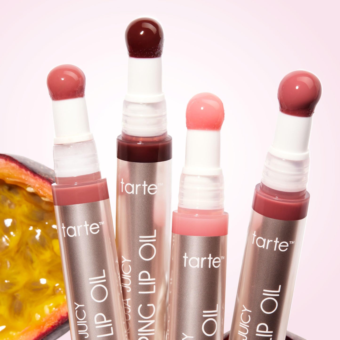 tarte maracuja juicy plumping lip oil - Hydrating & Volumizing Lip Plumper Gloss Balm with Nourishing Hyaluronic Acid & Vitamin E, Plumps & Moisturizes, Vegan & Cruelty Free