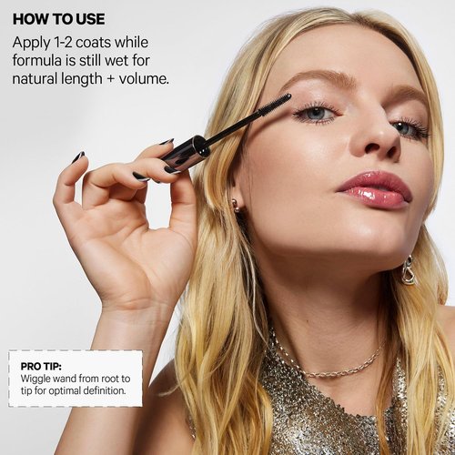 Milk Makeup KUSH High Roll Tubing Mascara - Longwear, Water-Resistant Formula for Volume & Definition - 0.3 oz