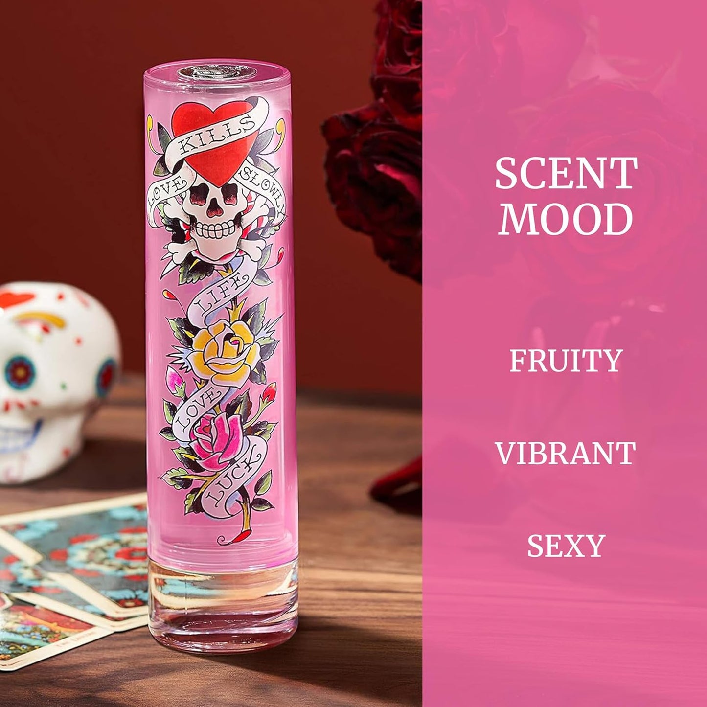 Ed Hardy Eau De Parfum Spray for Women - Warm Amber Notes | 3.4 fl oz