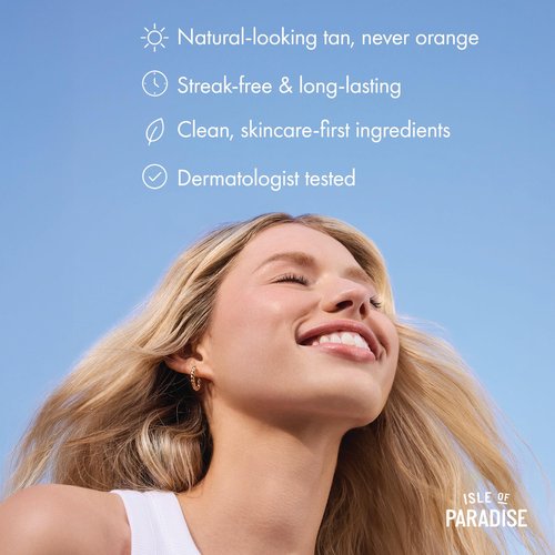 Isle of Paradise Sunny Serum Bronzing Serum – Instantly Illuminating Liquid Face Bronzer with Niacinamide, Buildable Wash-Off Formula for Versatile Wear – 1.01 fl oz