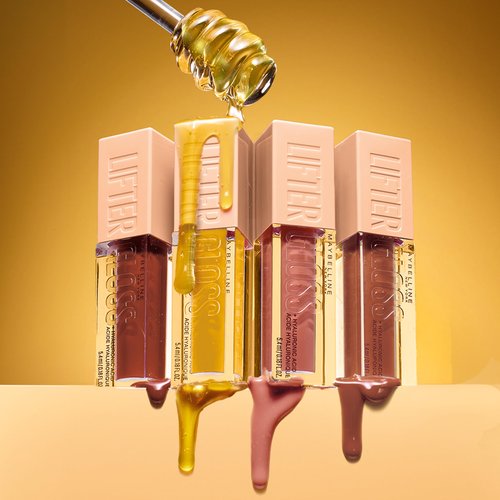 MAYBELLINE Lifter Gloss, Hydrating Honey'd Lip Gloss with Hyaluronic Acid, High Shine for Plumper Looking Lips, Toffee, 1 Count