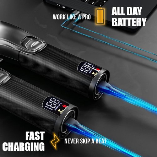 Novah® Professional Hair Clippers - Cordless Barber Clipper & Trimmer Set for Men | Perfect for Fade Haircuts