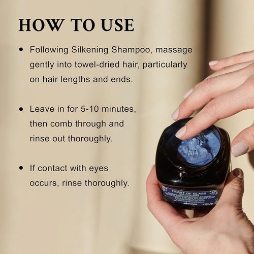 Davines Heart of Glass Rich Conditioner - Fortifying Treatment for Blonde & Silver Hair | Biacidic Bond Complex, Nourishing Jagua Blue Extract