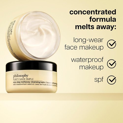 Philosophy Purity Made Simple Facial Cleanser - Gently Cleanses & Removes Makeup with Meadowfoam Seed Oil