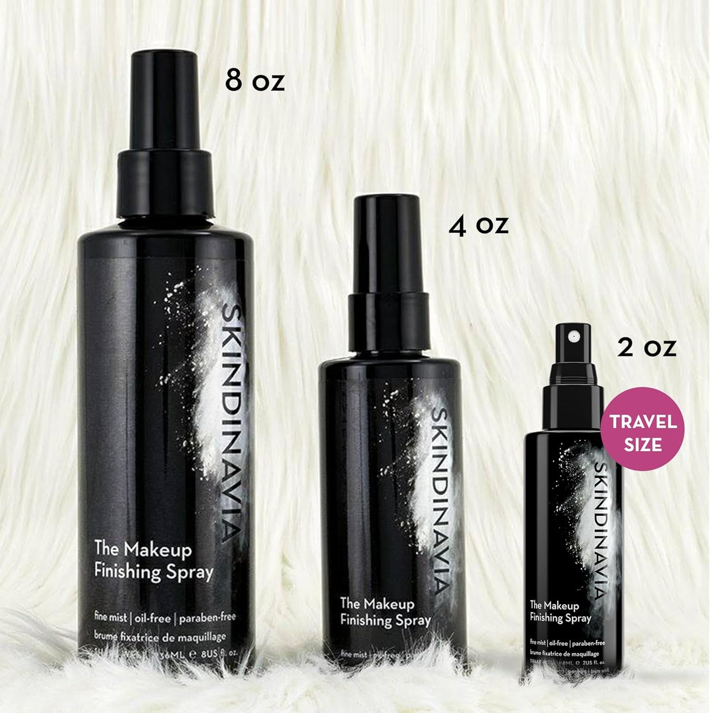 Skindinavia Makeup Finishing Spray - Long-Lasting All-Day Wear, Heat-Resistant & Waterproof, 4 Oz