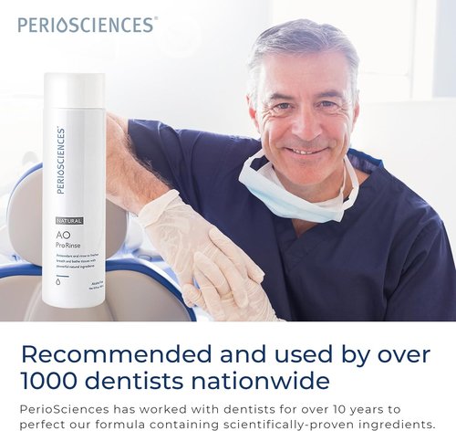 PerioSciences AO ProRinse Mouthwash - Natural Antioxidant Formula for Orthodontics | Fluoride-Free, 10 Fl Oz
