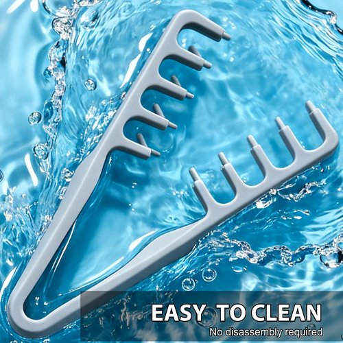 Texture Comb, Volumizing Wide-Tooth Hair Styling Comb, Fluffy Styling Combs, Fringe Parting Brush for Most Hair Types, Creates Fluffy & Layered Hairstyle for Women & Men (Grey)