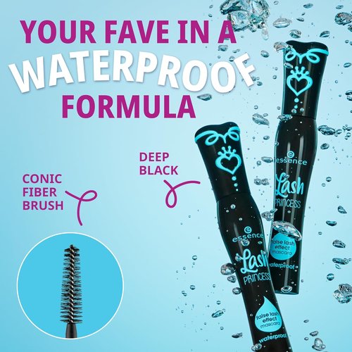 Essence Lash Princess Waterproof Mascara & Primer Bundle - Long-Lasting Volume & Definition