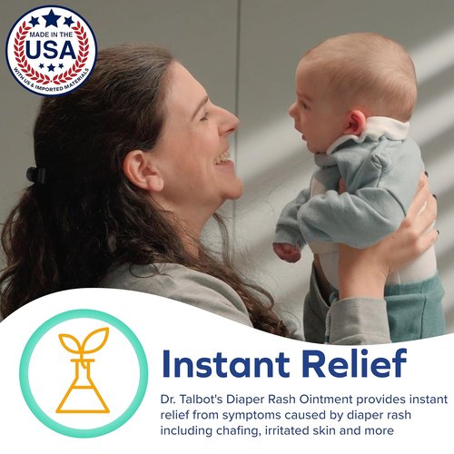 Dr. Talbot's Diaper Rash Ointment - Zinc Oxide Skin Protectant with Peruvian Balsam, 1 oz