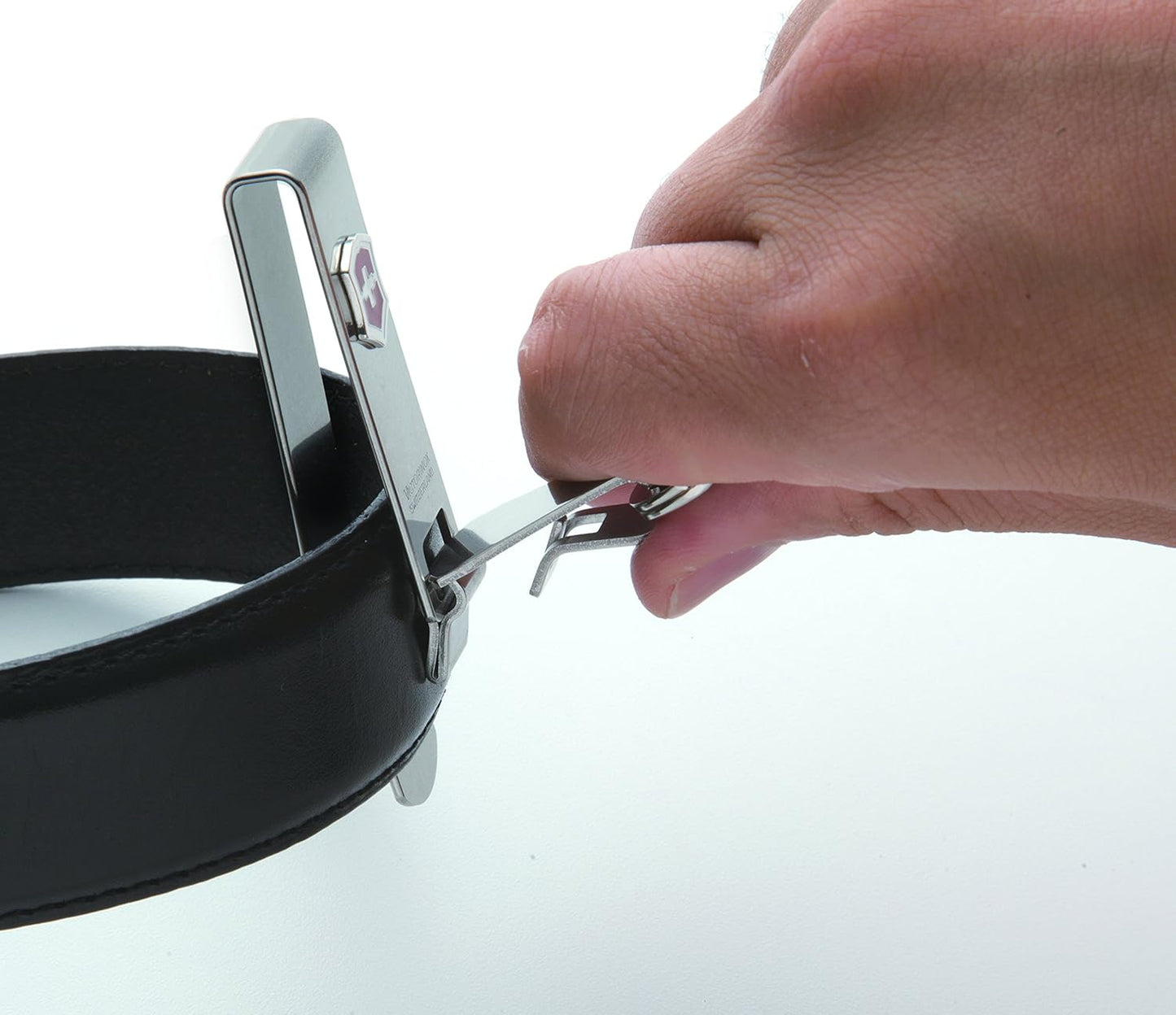 Victorinox Keychain Multi Clip - Lightweight Metal Belt Hanger in Silver & Black | Perfect Gift