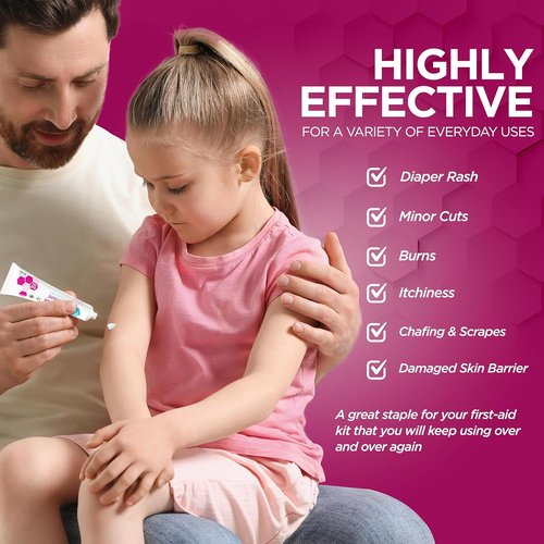 MED PRIDE Zinc Oxide Ointment 20% - High-Potency Skin Protectant for Diaper Rash & Wound Healing | 1oz