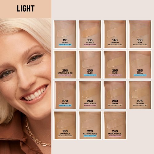 Revlon Liquid Foundation, ColorStay Face Makeup for Combination & Oily Skin, SPF 15, Medium-Full Coverage with Matte Finish, 110 Ivory, 1 Fl Oz