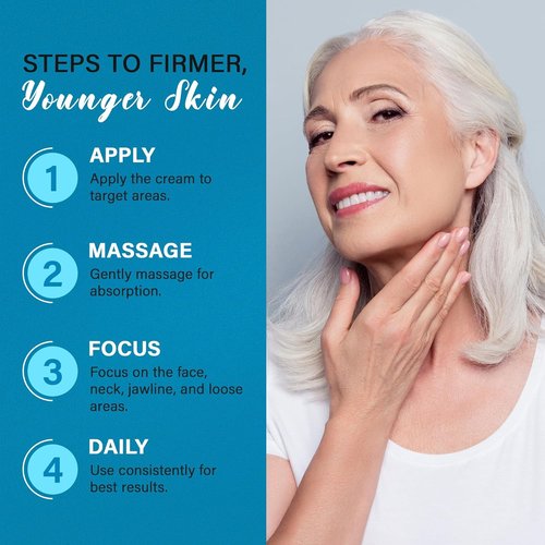 Regine Switzerland Neck Cream - Instant Face Lift & Anti-Aging Moisturizer | 6-in-1 Collagen, Retinol & Hyaluronic Acid Formula