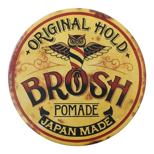 BROSH Original Water Based Pomade - Extra Firm Hold & Medium Gloss Finish for Men's Hair - 4oz