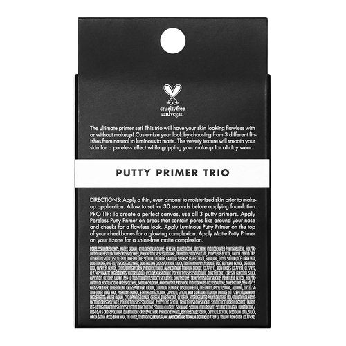 e.l.f. Cosmetics Putty Primer Trio - Poreless, Matte & Luminous Finish | Travel Size 0.14 Oz Each