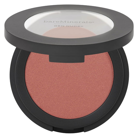 bareMinerals Gen Nude Powder Blush - Mineral-Based, Talc-Free, Vegan Formula for All-Day Wear & Buildable Coverage