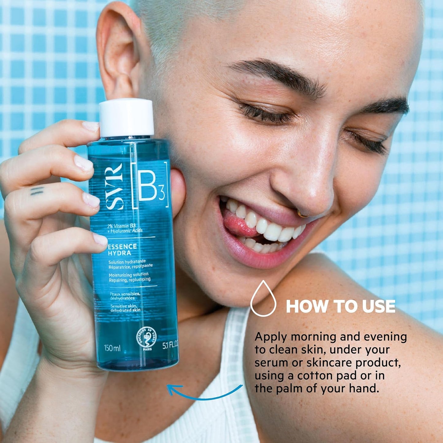 SVR Hydra Face Essence - 24-Hour Hydration & Soothing Formula with 2% Niacinamide | 5 fl. oz.