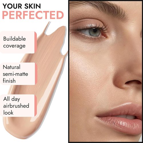 BaeBlu Organic Aloe-Based Liquid Foundation - Natural Vegan & Gluten-Free, Agave Shade