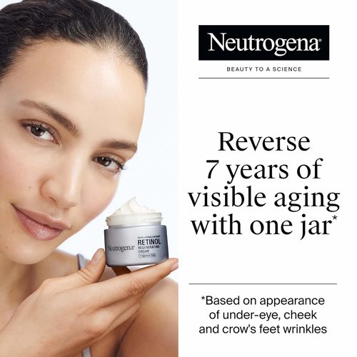 Neutrogena Rapid Wrinkle Repair - Retinol Face Moisturizer with Hyaluronic Acid | Fragrance-Free, 1.7 oz