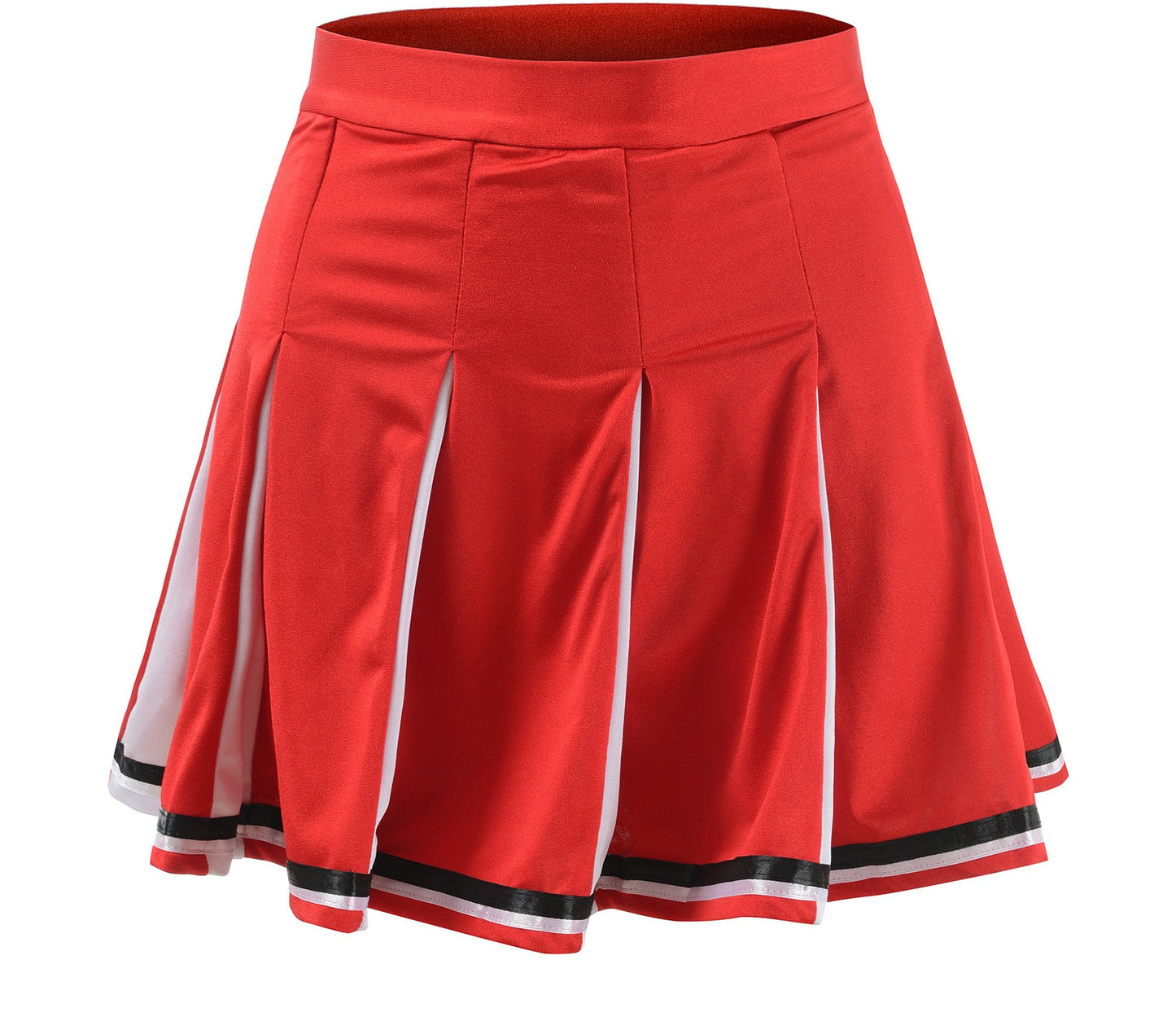 Makroyl Womens Cheerleader Costume Uniform Halloween Fancy Dress Cosplay Costume (Red, US 12-14)