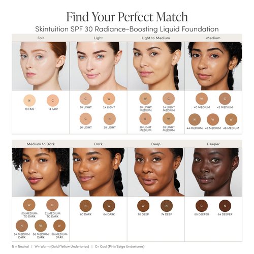jane iredale Skintuition SPF 30 Radiance-Boosting Liquid Foundation, Perfects and Protects Skin, Medium Coverage, Natural Finish, Vegan, Cruelty-Free