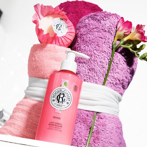 Roger & Gallet | Rose Body Lotion for Women | Nourishing Hydration 8.4 oz Bottle