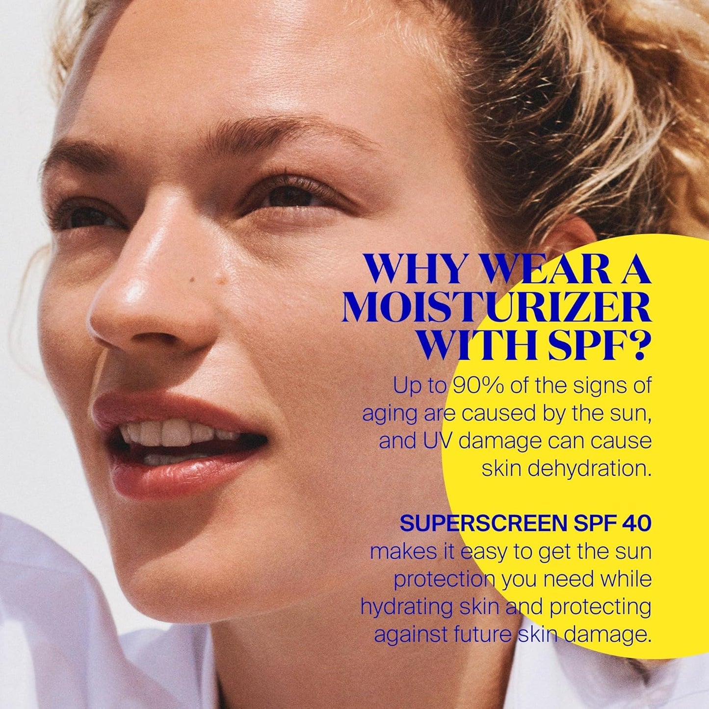 Supergoop! Superscreen SPF 40 - Hydrating Daily Moisturizer Sunscreen | 1.7 fl oz - UV & Pollution Protection