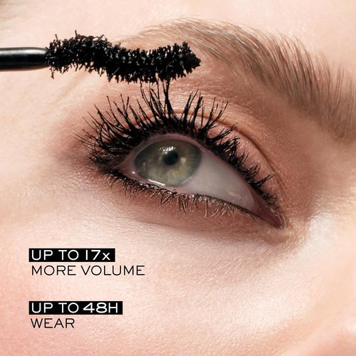 Lancôme Hypnôse Drama Extreme Waterproof Mascara - 17x Volume & 48 HR Wear - Ultra Black for Sensitive Eyes