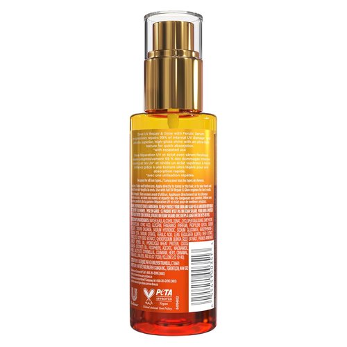 Dove Damage Therapy Bi-Phase Serum & Oil - UV Repair & Glow for 70-Hour Hair Protection, 3.9 fl oz