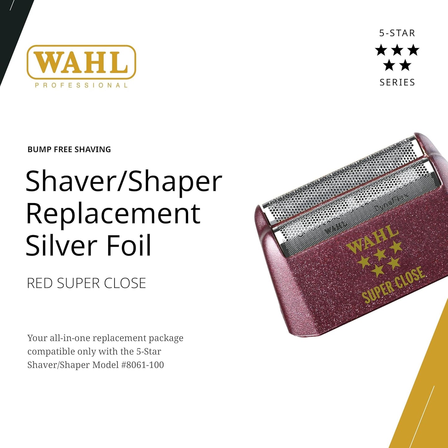 Wahl Professional 5 Star Series Shaver Foil - Super Close, Hypo-Allergenic Silver Replacement