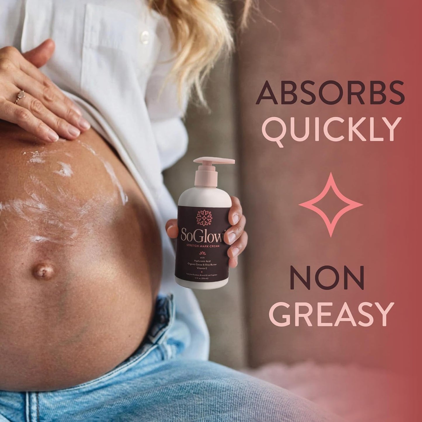Skiennix Stretch Mark Cream - Nourishing Hydration for Pregnancy & Postpartum Skin | 10 oz