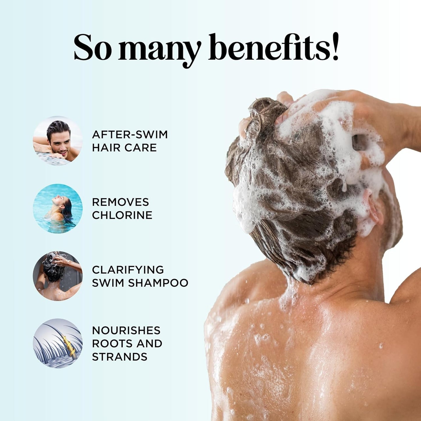 Skiennix After Swim Shampoo and Conditioner Set - Chlorine Removal with Tea Tree & Rosemary Oil | Clarifying Formula for Swimmers