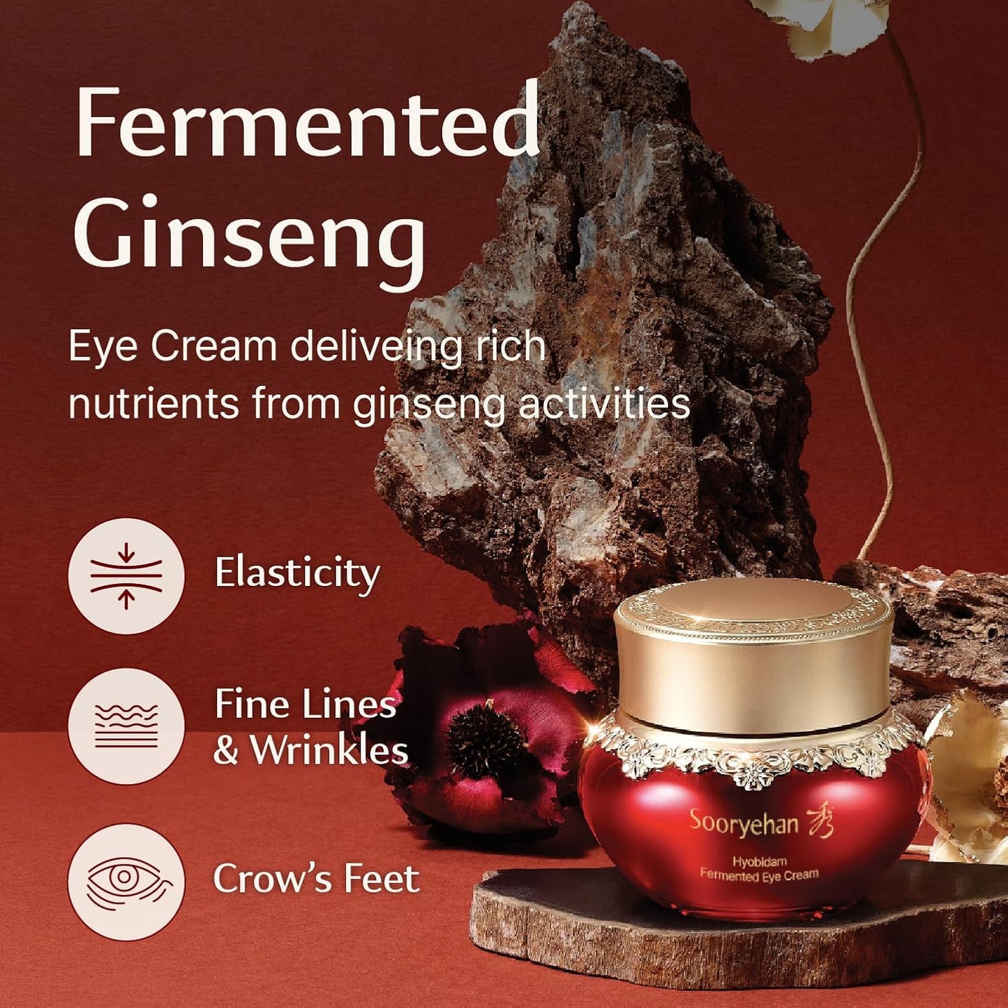 Sooryehan Hyobidam Fermented Eye Cream - Luxury Korean Skincare for Intensive Care (0.84 fl oz)