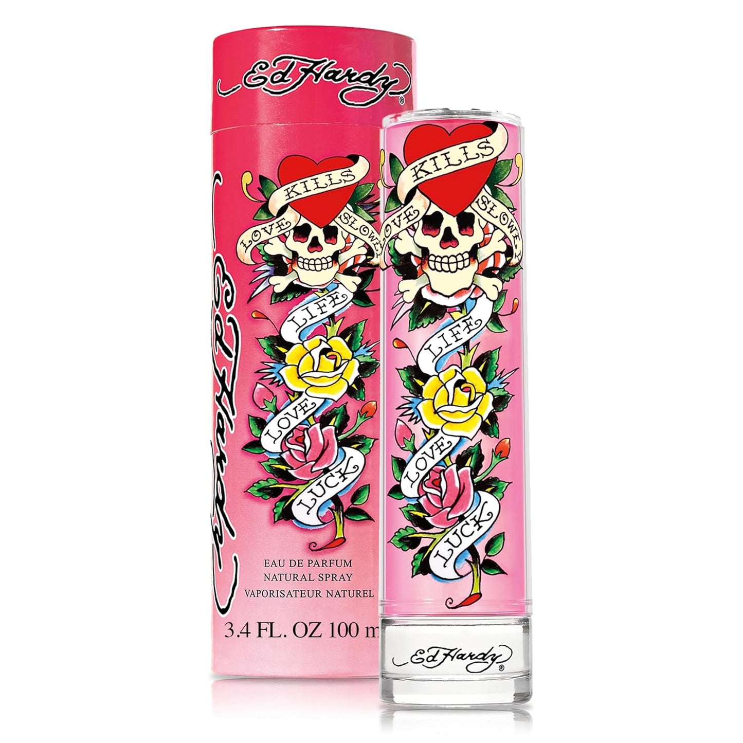 Ed Hardy Eau De Parfum Spray for Women - Warm Amber Notes | 3.4 fl oz