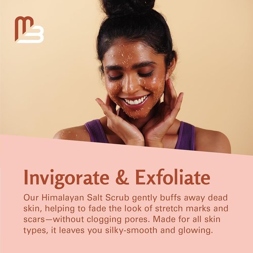 M3 Himalayan Salt Scrub - Exfoliating Face, Foot & Body Treatment with Collagen & Stem Cells | 16 fl oz
