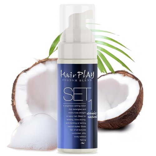 Hair Play Set | Hair Foam Mousse - Light Hold Styling Foam for Frizz Control - 2 Fl Oz Travel Size
