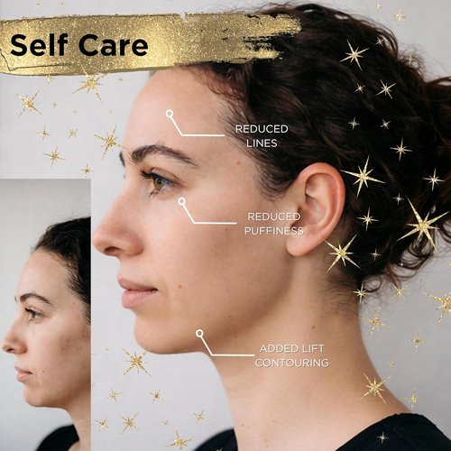 ICON Lymphatic Contour Brush - Ultra Soft Face Sculpting Tool for Lymphatic Drainage | Reduces Puffiness (1 Pack)