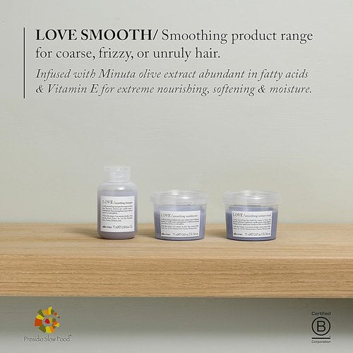 Davines LOVE Smoothing Conditioner - Frizz Control Formula for Soft, Nourished Hair | 8.5 Fl Oz