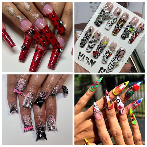 BBATT-HAPPY 170PCS Nail Charms for Acrylic Nails,Silver Star Planet Cross Door Handle Billiards Dice Mechanical Parts Alloy Resin Nail Art Accessories,Nail Jewels for Nail Art Supplies Craft DIY