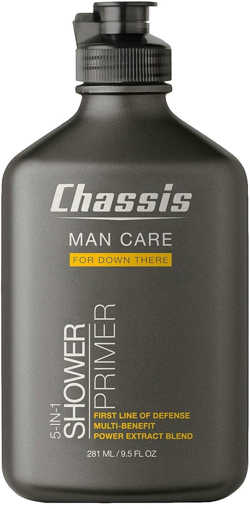 Chassis 5-in-1 Shower Primer - Men's Anti-Chafing Gel & Deep-Cleansing Body Wash