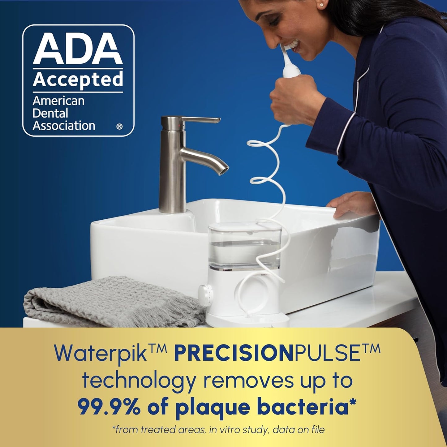 Waterpik Sonic-Fusion 2.0 Electric Toothbrush & Water Flosser Combo - Daily Gum Care & Teeth Cleaning, White