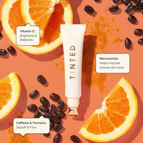 Live Tinted Superhue Brightening Eye Cream - Instantly Refreshes & Hydrates - Cooling Applicator with Niacinamide & Vitamin C - 0.5 fl oz
