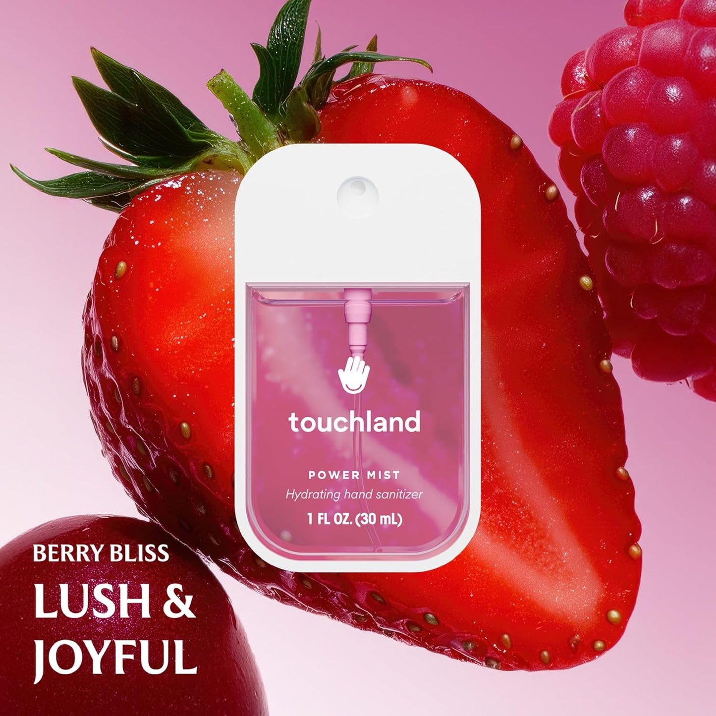 Touchland Hydrating Hand Sanitizer Spray - Dream 5 Set with 5 Travel Size Mists | 4 x 1 FL OZ + Accessory Included