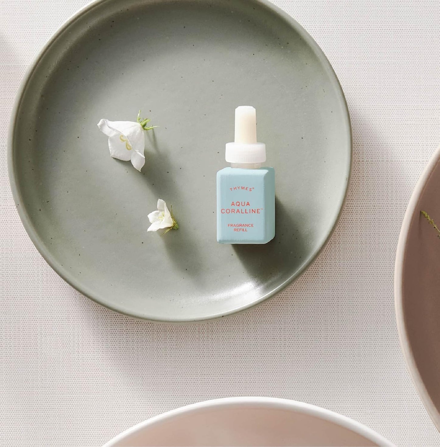 Thymes Aqua Coralline Plug-In Diffuser Refills - Smart Home Aroma Pack of 2