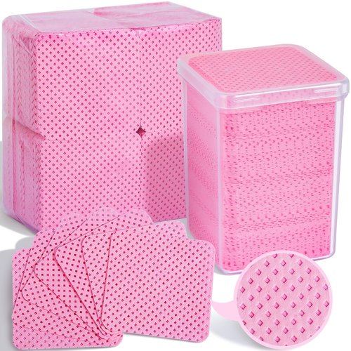 FANDAMEI Lint-Free Nail Wipes - 740PCS Gel Nail Cleaning Pads for Perfect Nail Prep