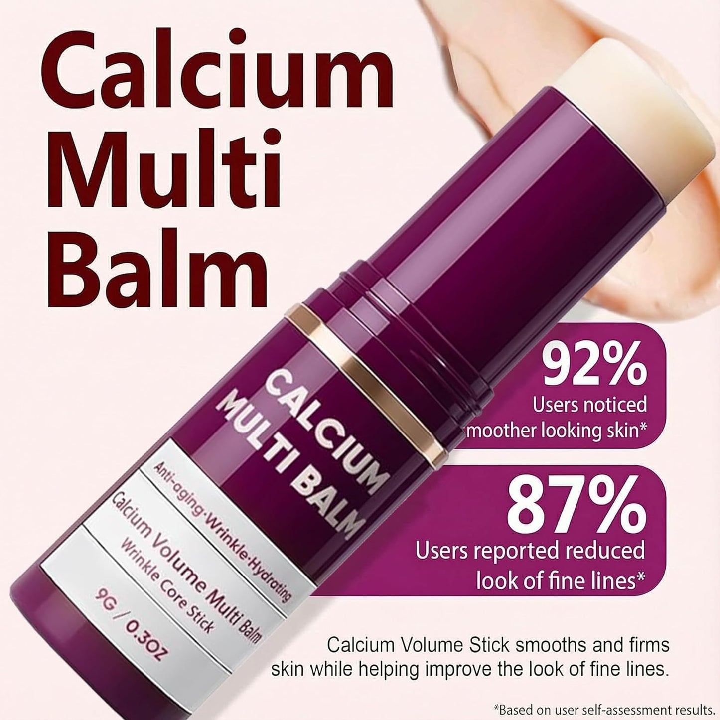 Skiennix Calcium Multi Balm Stick - Intensive Anti-Aging Repair & Hydration | 2 PCS, Collagen Firming for Face, Eyes, Neck