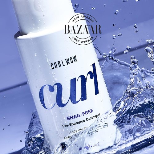 COLOR WOW Curl Wow Snag-Free Pre-Shampoo Detangler - Enhances Curl Slip for Tangle-Free Washing | Reduces Breakage