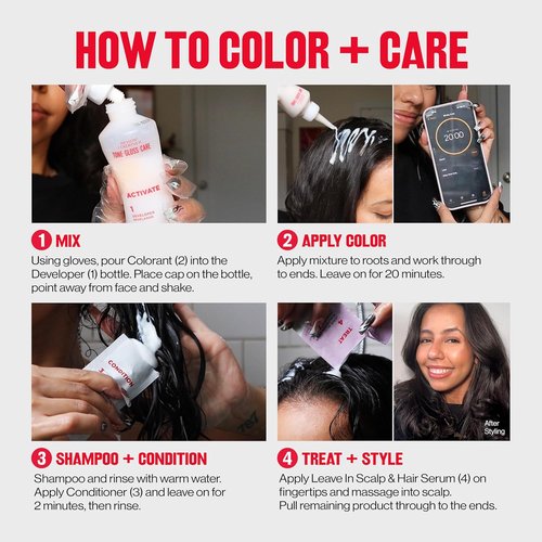 Revlon ColorSilk Demi Permanent Hair Color Kit - Glossy Shine & Care Serum, 6G Light Golden Brown, 4.5 fl oz