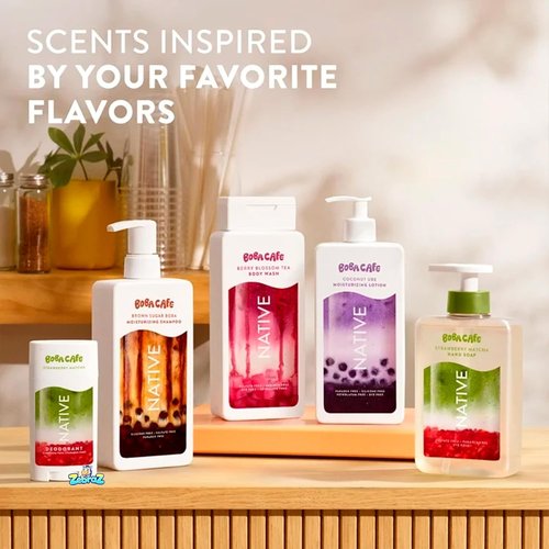 Native Aluminum-Free Deodorant - Limited Edition Berry Blossom Tea | 72-Hour Odor Protection, 75g - Pack of 2